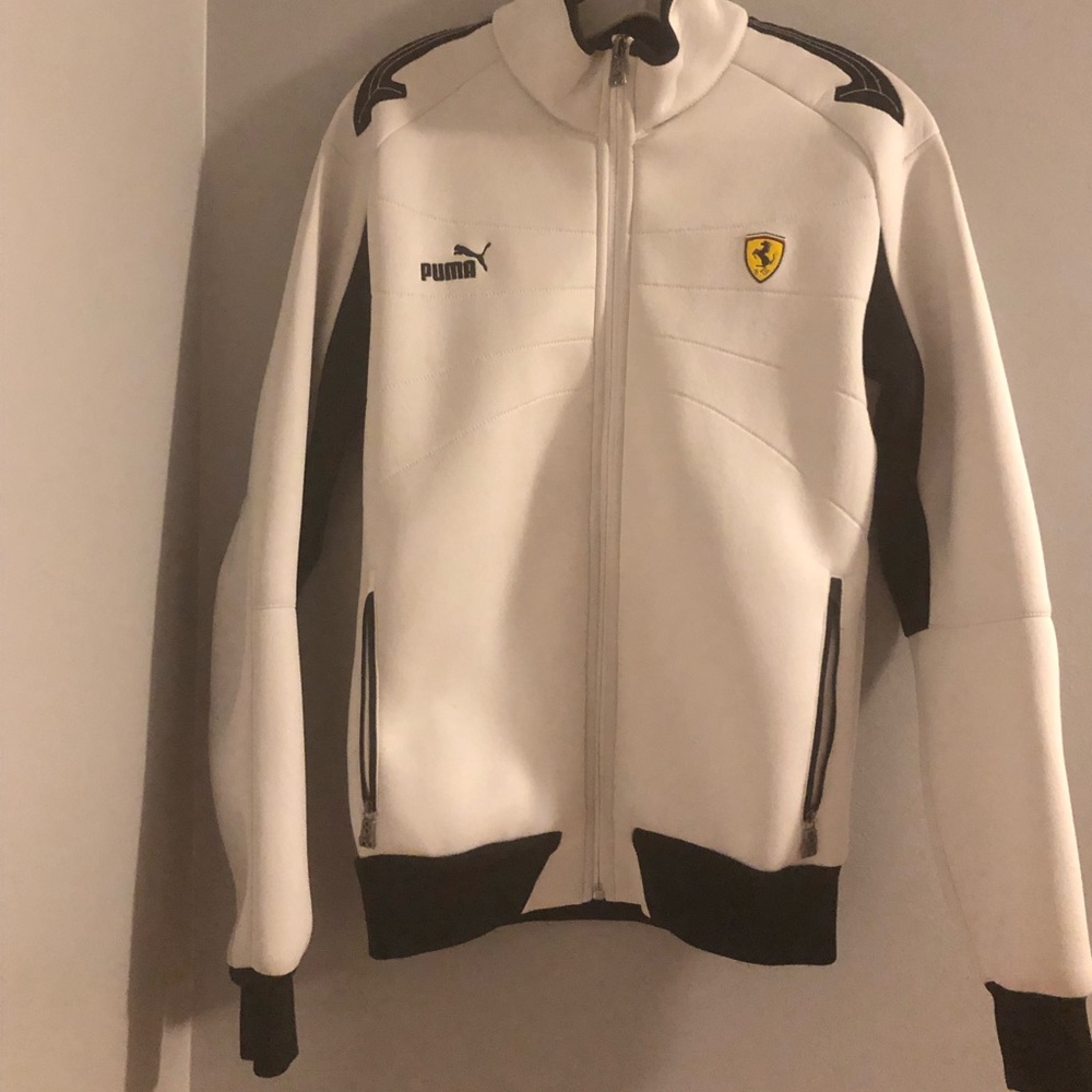White Puma Ferrari track/racing jacket